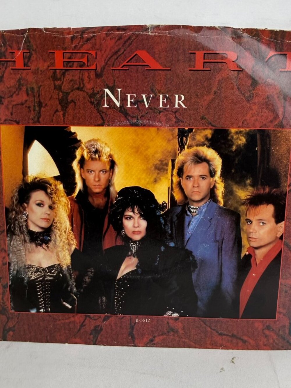 ⚠️Vinyl Poster Cover Only⚠️Heart - Never 7" 45 Vinyl Picture Sleeve 1985 Capitol